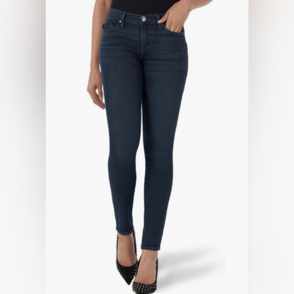 Rock and Republic Dark Blue Berlin Ankle Denim Jeans Size 12 12M Stretch